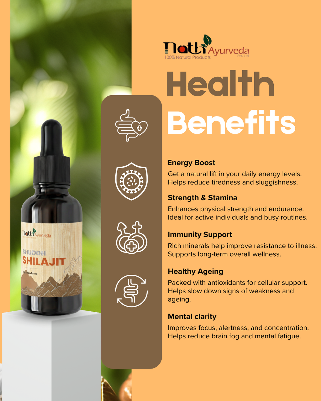 Nath Ayurveda Shilajit Liquid