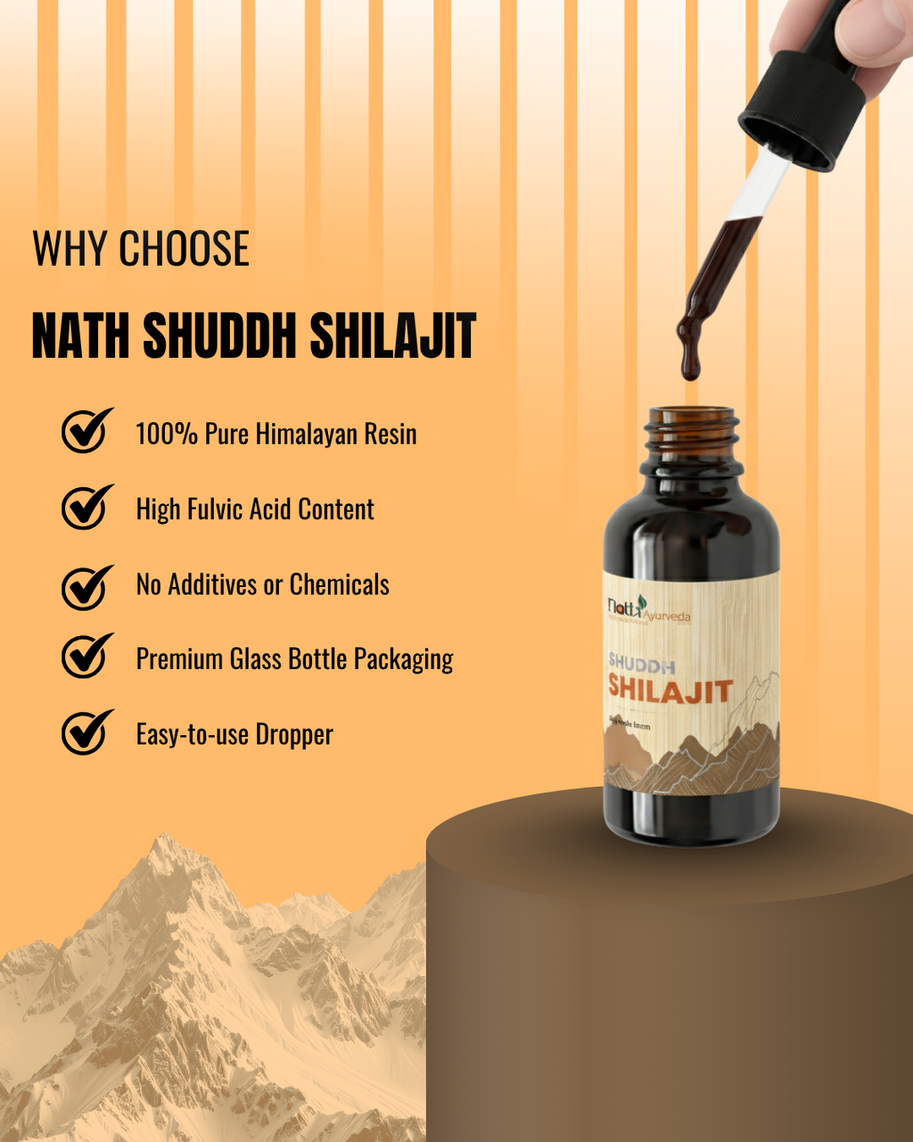 Nath Ayurveda Shilajit Liquid